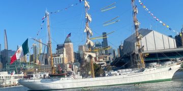 El Buque Escuela Cuauhtémoc regresa a México tras accidente en Nueva York