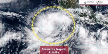 Tormenta Tropical Priscilla se forma en el Pacífico; se establece zona de vigilancia