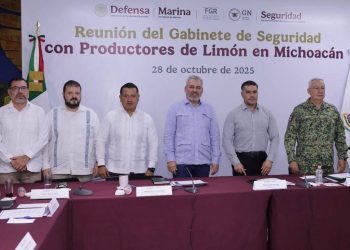 🚨Michoacán: Por crisis en sector limonero, Omar García Harfuch visita Apatzingán