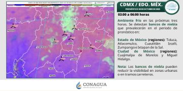 Frente frío núm. 11 provocará lluvias fuertes, bajas temperaturas y evento de “Norte” en varios estados