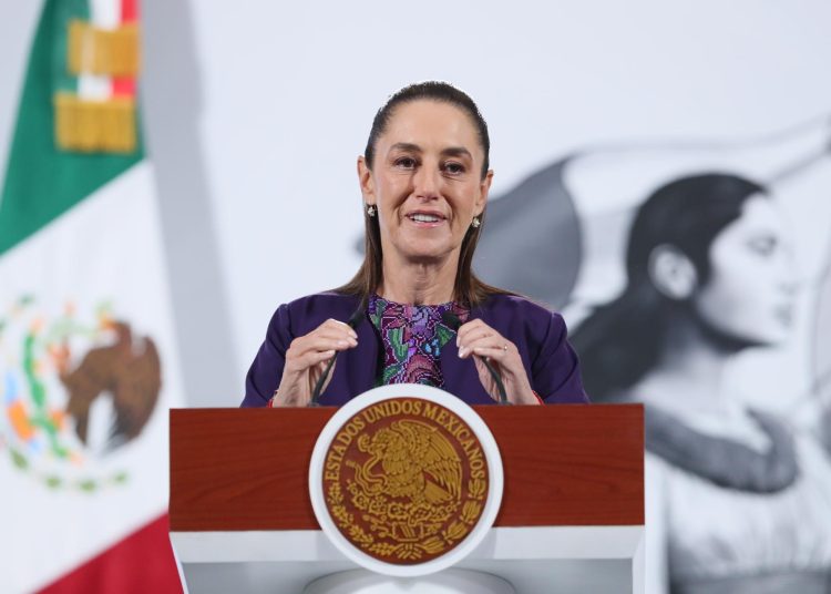 Claudia Sheinbaum defiende la política exterior de México frente a críticas de EE. UU. EFE/Mario Guzmán