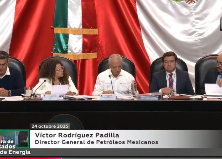 “Víctor Rodríguez Padilla, director de Pemex, anuncia reducción de adeudos y utilidades de 16 mil millones de pesos