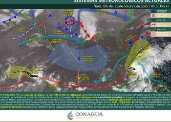 Frente frío número 10 provocará lluvias y fuertes vientos en el noreste de México
