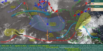 Frente frío número 10 provocará lluvias y fuertes vientos en el noreste de México