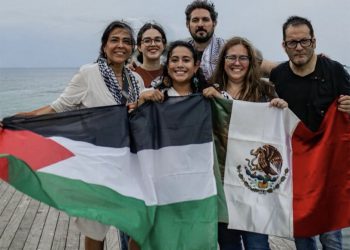 Ciudadanos mexicanos de la Flotilla Global Sumud durante la interceptación