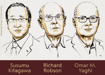 “Susumu Kitagawa, Richard Robson y Omar Yaghi reciben el Premio Nobel de Química 2025 por el desarrollo de estructuras metal-orgánicas”