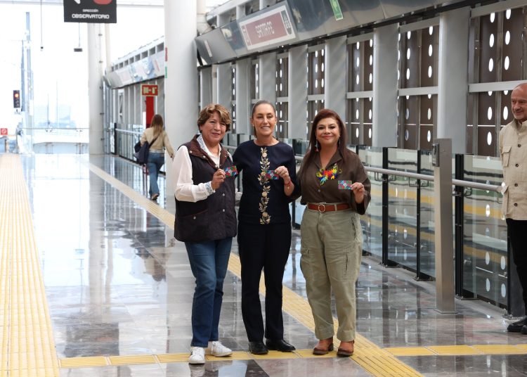 Claudia Sheinbaum recorrió el tren México–Toluca, que inicia su periodo de pruebas de tres meses