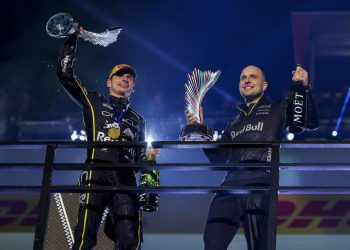 Race winner Red Bull Racing driver Max Verstappen