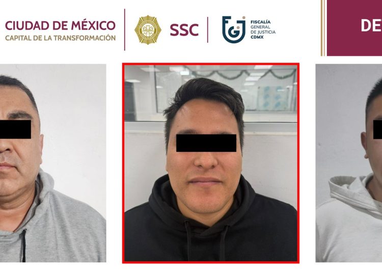 Agentes arrestan a tres integrantes del grupo criminal Los Rodolfos en Ciudad de México