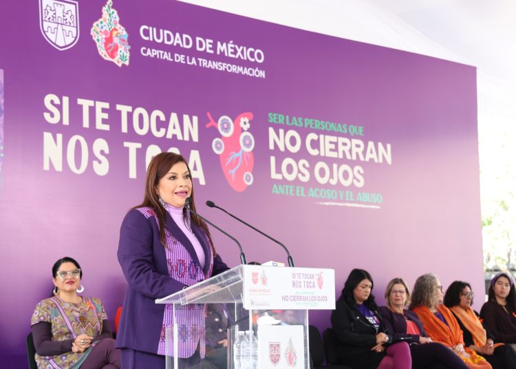 Clara Brugada presenta la campaña “Si Te Tocan, Nos Toca” para combatir la violencia de género en CDMX