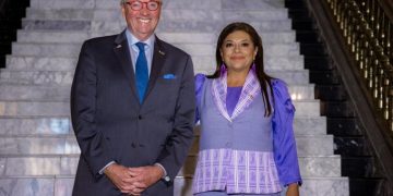 Clara Brugada y gobernador de Nueva Jersey afinan preparación para el Mundial 2026
