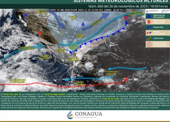 Frente frío 16 provocará lluvias intensas y ambiente muy frío