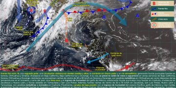 Frente frío 15 generará clima extremo en el norte y noreste del país