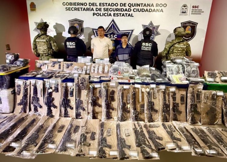 La SSC y Marina detuvieron a presuntos integrantes del CJNG en Quintana Roo