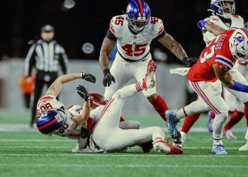 Drake Maye lució este lunes con dos envíos de anotación en la victoria de los Patriotas de Nueva Inglaterra 33-15 sobre los New York Giants