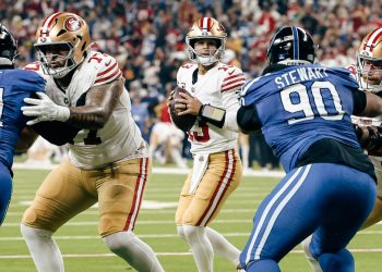 Brock Purdy brilló este lunes con cinco envíos de anotación en el triunfo de los San Francisco 49ers 27-48 sobre los Indianapolis Colts en el cierre de la