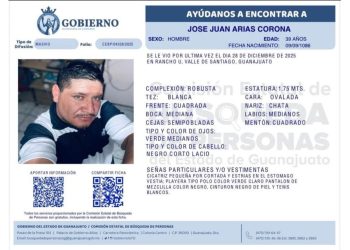 Guanajuato: Buscaba a su hijo, ahora también es desaparecido en Valle de Santiago