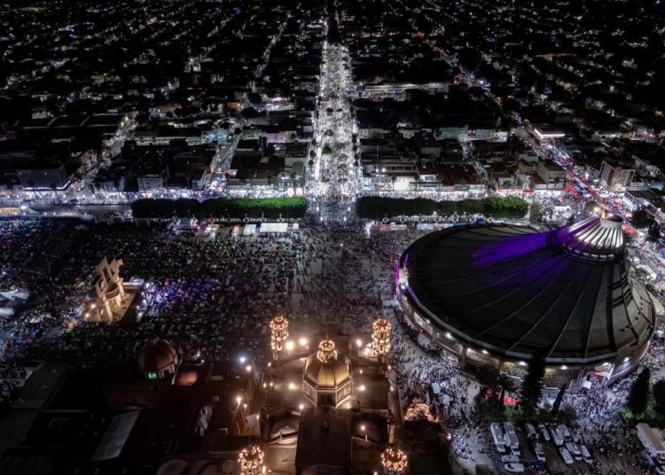 Más de 13 millones de peregrinos acudieron a la Basílica de Guadalupe, según el Gobierno de la CDMX