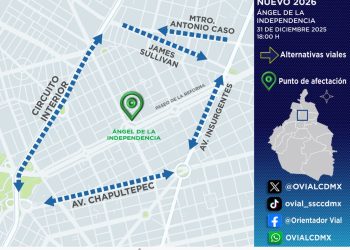 SSC desplegará operativo de seguridad y vialidad por la Fiesta de Año Nuevo 2026 en Paseo de la Reforma