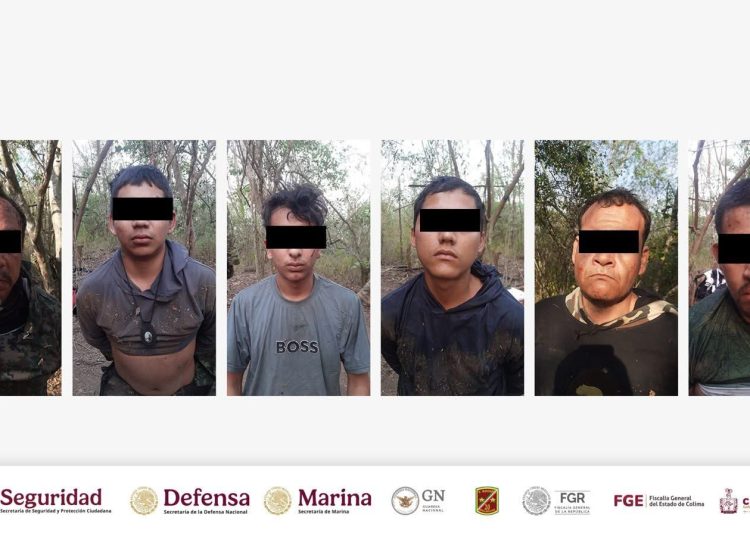 Seis hombres detenidos en Colima por su presunta participación en el ataque con coche bomba en Coahuayana, Michoacán