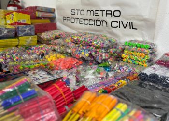 💥​ Operativo Cero Pirotecnia en el Metro: Decomisan más de 300 kilos de cohetes en dos días