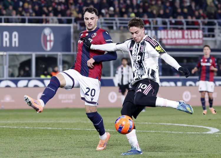la Juventus Turín con un gol en el minuto 64 ante el Bolonia (0-1), apenas ciento ochenta segundos después de saltar al campo