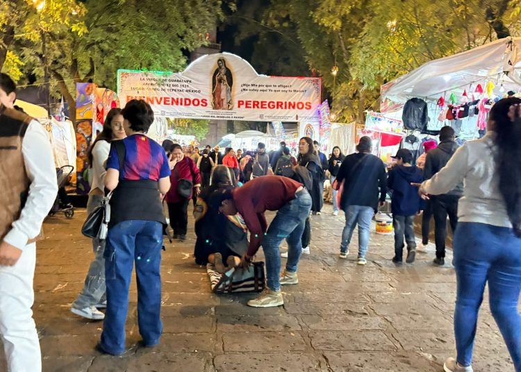 Peregrinos en Morelia rinden homenaje a la Virgen de Guadalupe 2025 en el Santuario de San Diego, uno de los más visitados de Michoacán