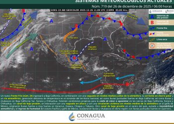 Frente frío 24 provocará lluvias fuertes, nieve y marcado descenso de temperatura en México
