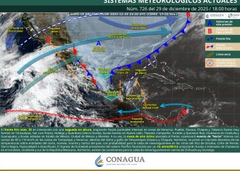 Frente frío 25 provocará lluvias, evento de Norte intenso y ambiente gélido en el país