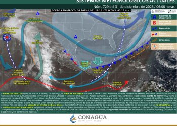 Frente frío 25 deja de afectar a México, pero masa ártica mantendrá frío, lluvias y evento de Norte