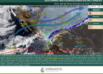 Frente frío 19 provocará lluvias intensas, evento de “Norte” y temperaturas bajo cero en varios estados