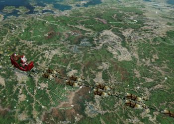 Aquí puedes seguir la ruta de Santa Claus