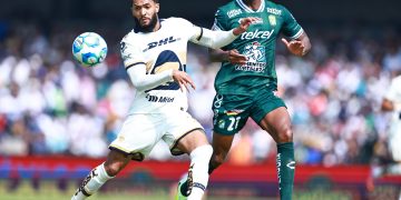 El brasileño Juninho convirtió este domingo un gol para darle a los Pumas UNAM un empate 1-1 en su estadio ante el León, en la continuación de la tercera jornada