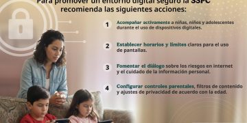 SSPC CDMX emite recomendaciones para el uso responsable de dispositivos móviles en niñas, niños y adolescentes