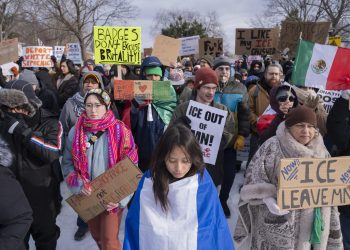 EU marcha contra la política migratoria de Trump: “El ICE mata”
