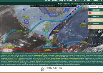 Frente frío 27 provoca lluvias torrenciales, evento de Norte y segunda tormenta invernal en México