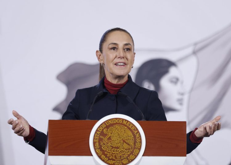 Claudia Sheinbaum defendió la soberanía de Venezuela y rechazó la intervención extranjera. EFE/Sáshenka Gutiérrez