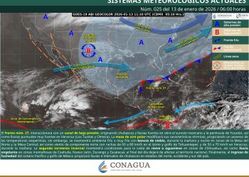 Frente frío 27 provoca lluvias intensas, heladas y evento de norte en gran parte de México