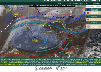 Frente frío 32 provocará vientos fuertes y descenso de temperaturas en México