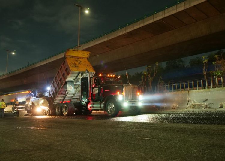 Avanza la reconstrucción del Periférico Norte con trabajos simultáneos en cuatro tramos del Estado de México.