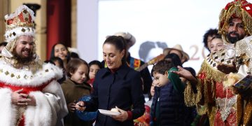 Niños y niñas expresan sus inquietudes a Sheinbaum en el Día de Reyes