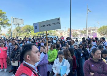 Simulacro: Cientos de ciudadanos participan