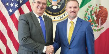 Marcelo Ebrard y Jamieson Greer en reunión bilateral sobre comercio y minerales críticos