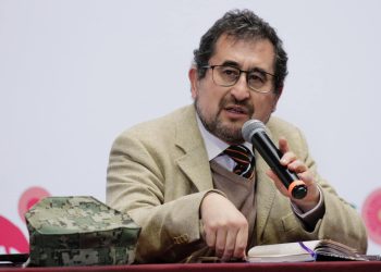 César Cravioto, secretario de Gobierno de la CDMX, durante un mensaje a medios