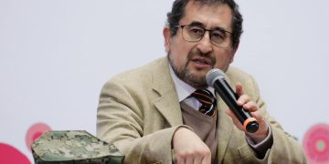 César Cravioto, secretario de Gobierno de la CDMX, durante un mensaje a medios