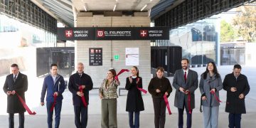 Claudia Sheinbaum inaugura tramo Santa Fe - Observatorio del Tren El Insurgente