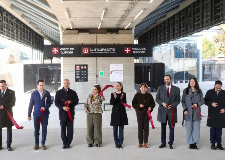 Claudia Sheinbaum inaugura tramo Santa Fe - Observatorio del Tren El Insurgente