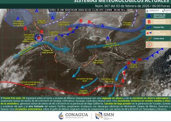 Frente frío 33 provocará fuertes vientos, heladas y lluvias en varios estados este 3 de febrero