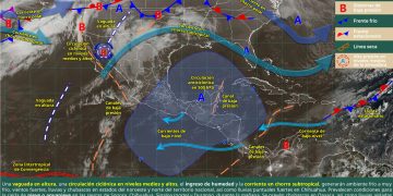 Frente frío y circulación ciclónica provocan heladas, nieve y lluvias en el norte del país
