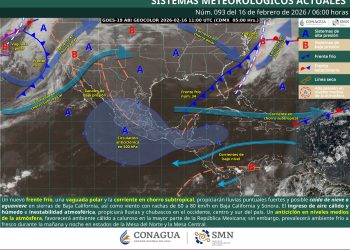 Nuevo frente frío provocará lluvias fuertes y posible nieve en Baja California; calor superará los 45 °C en el sur